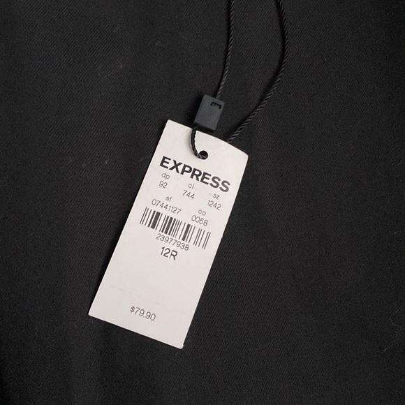 Express Flare super high-rise dress pants. Black. 12 R. NWT. - Picture 2 of 6